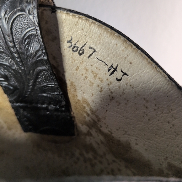 Rare Vintage Via Blue Via Hand Painted Leather Texas Cowgirl Boots Size 11M - Picture 6 of 9